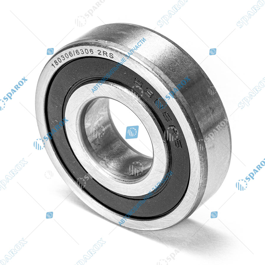 пк 180306 (6306 2RS) Подшипник 180306 (6306 2RS) шариковый радиальный однорядный закрытый (30х72х19) AIMPULS