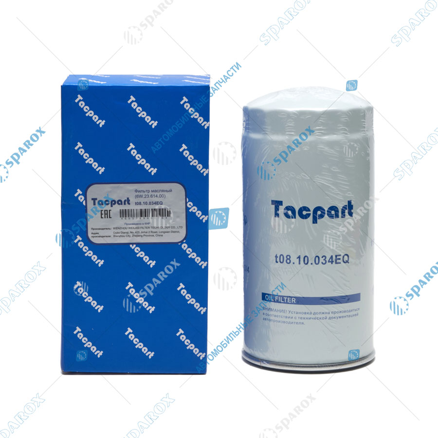 Tacpart-t08.10.034EQ Фильтр масляный (6W.23.614.00 / 5144)