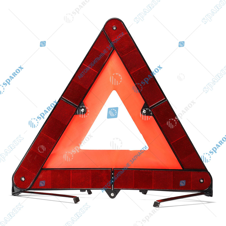 453-3716 AE Знак аварийной остановки с усиленной основой на 4 ножках в пластиковом футляре 453.3716 (АЕ)