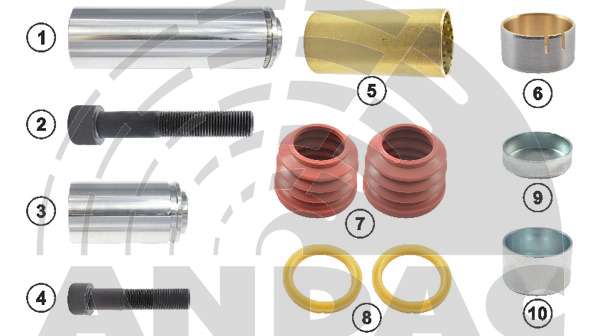 ANDTECH-0810 10194 Ремкомплект суппорта