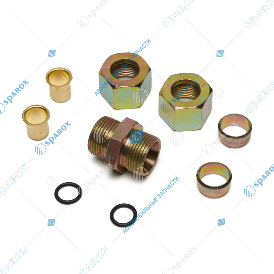DA-NP364 Фитинг металлический разборный трубки ПВХ 15/12