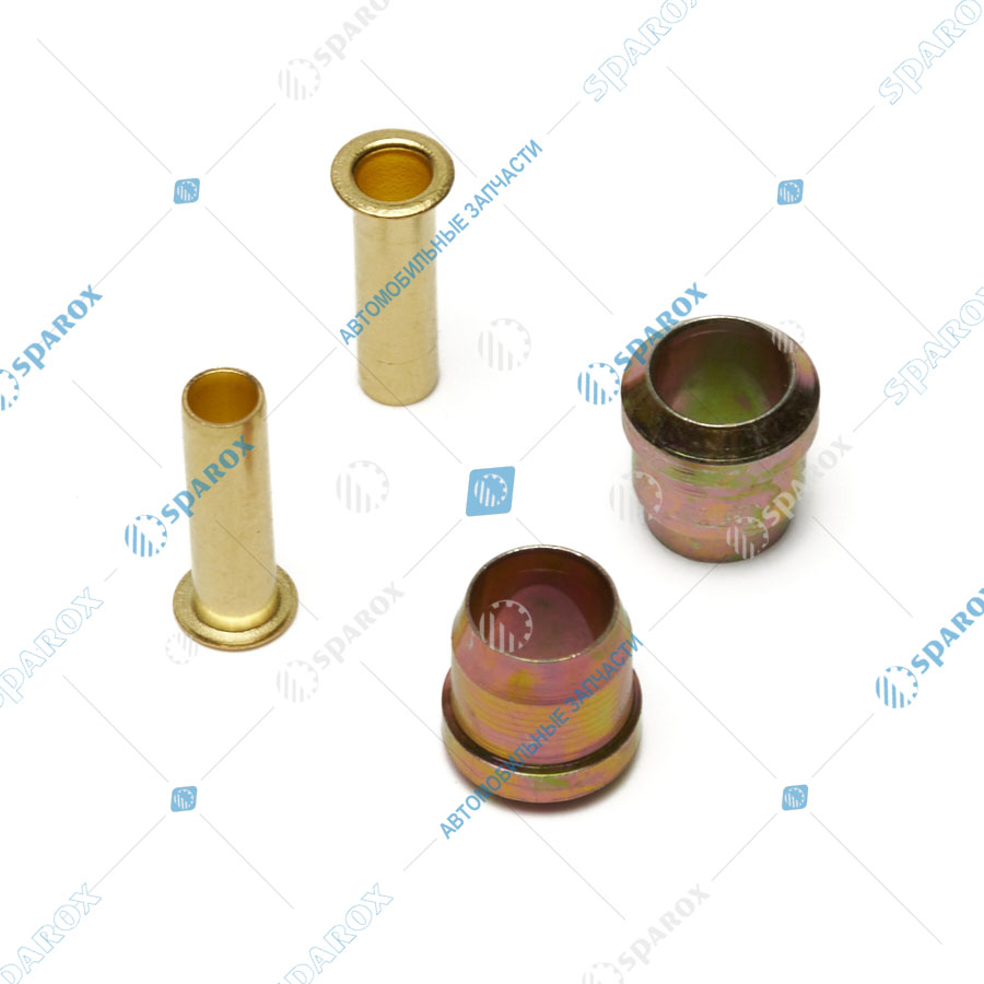 ДАЛИ-авто-DA-00475 Фитинг метал. разборный трубки ПВХ  6/4 (500, 1000 шт уп)