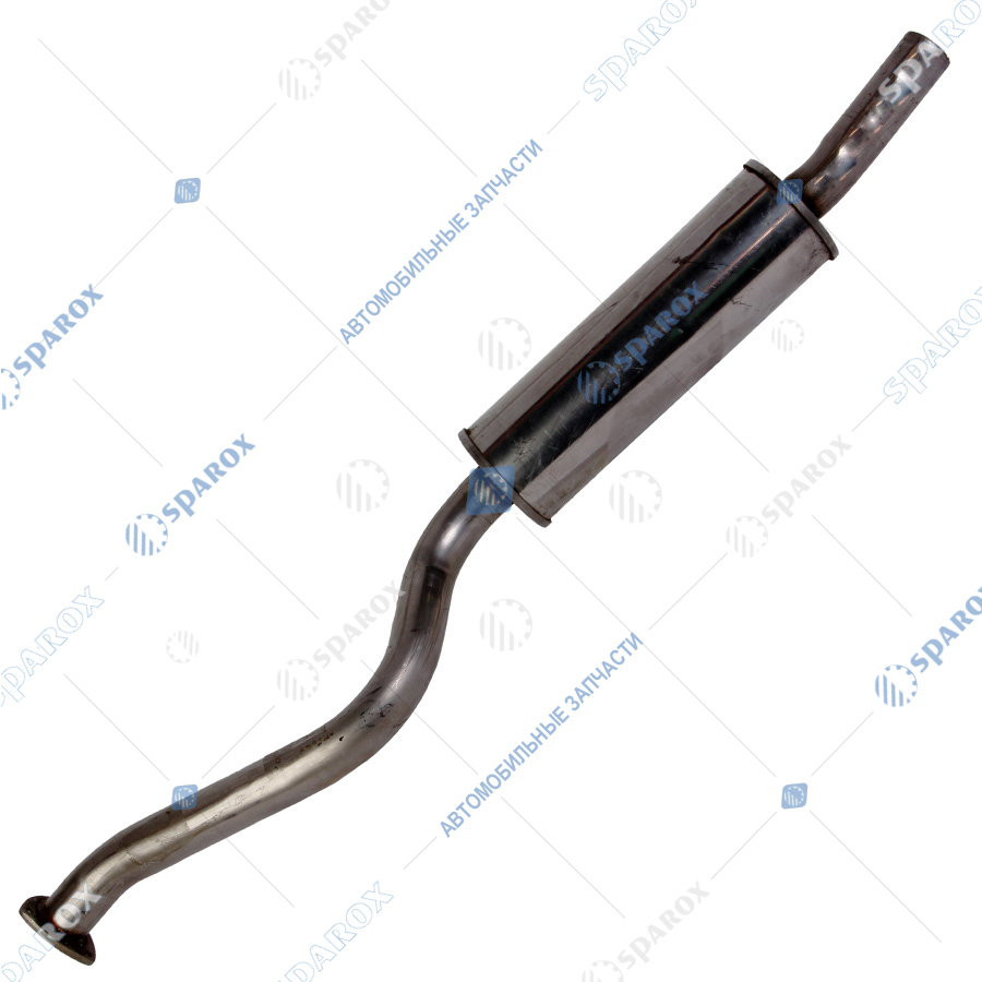 330308-1202008-01 Резонатор УАЗ-330308 ЕВРО-3 ЗМЗ-409 бортовой нержавейка (Баксан)