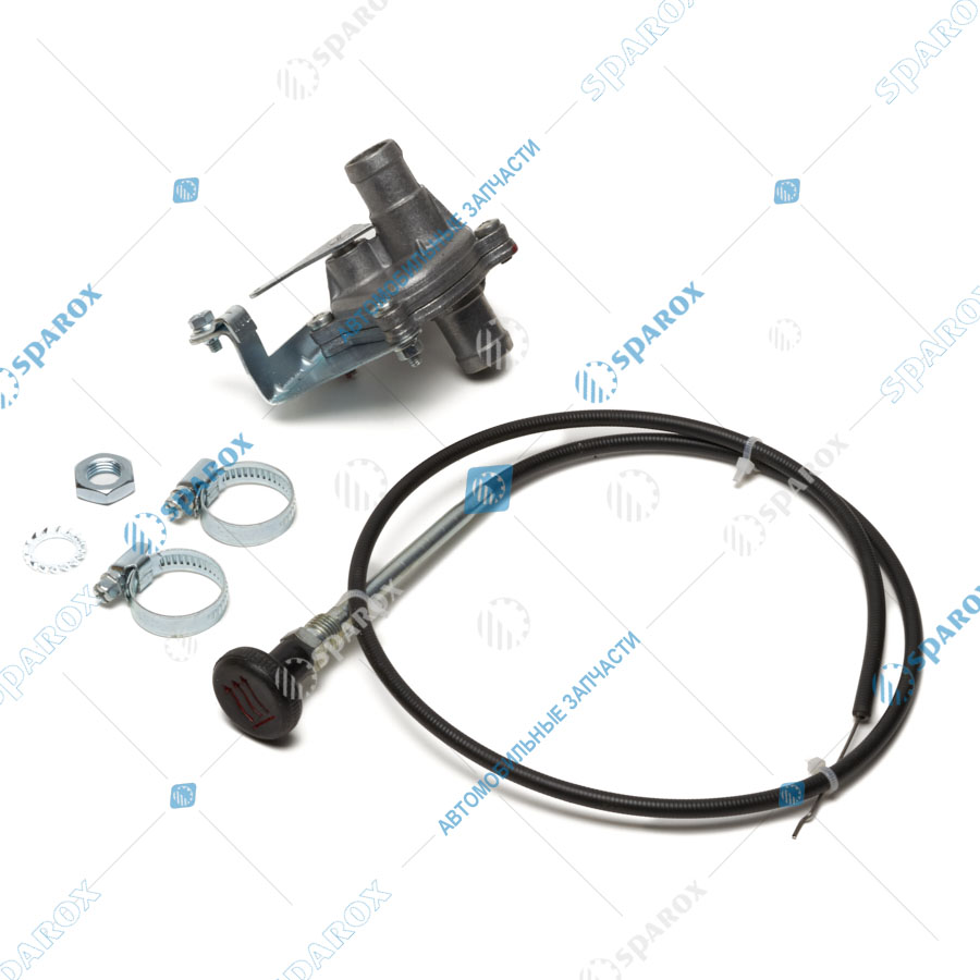 3741-8101400-18 Кран отопителя УАЗ с карбюраторным двигателем D=18мм. (керамический)